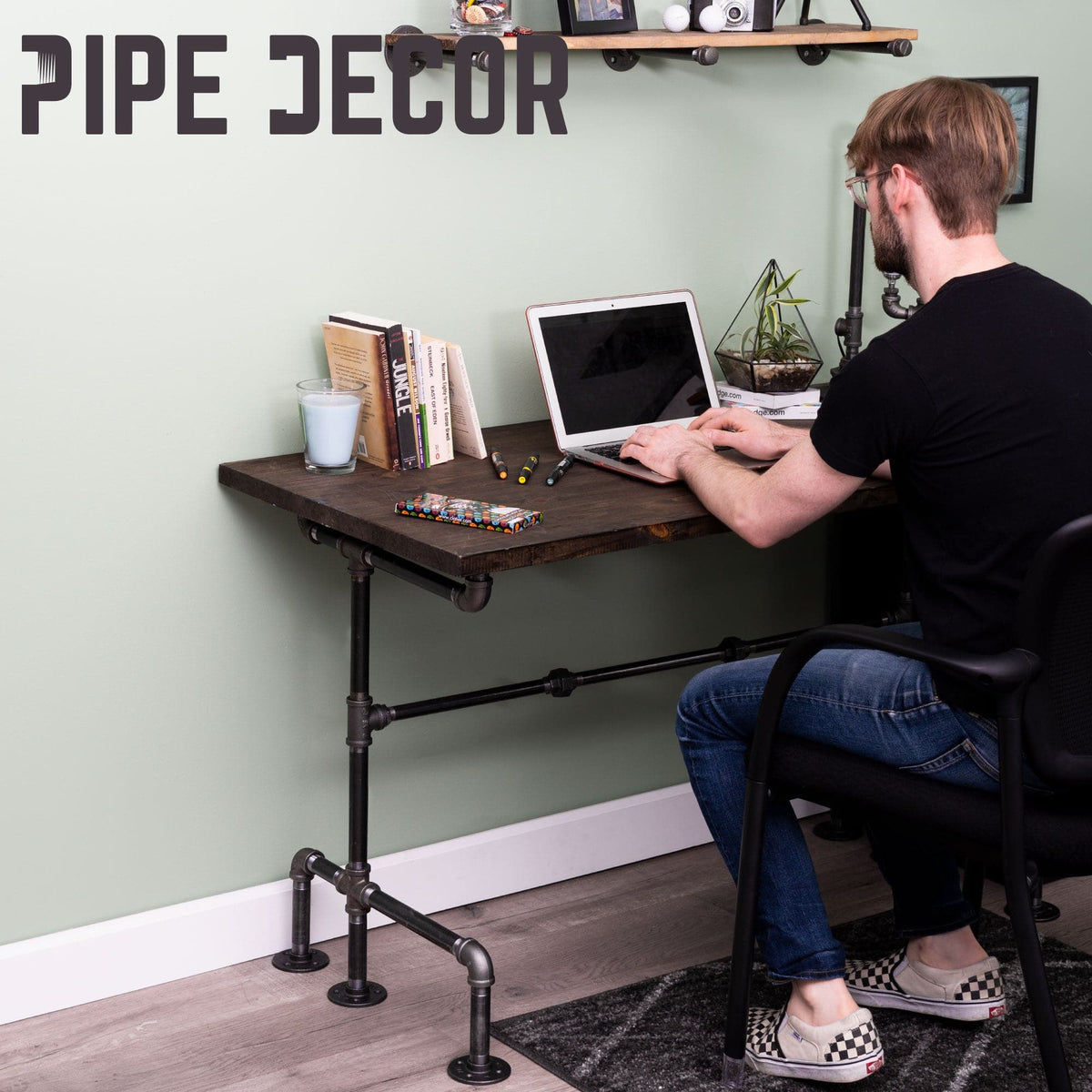M Design Desk By PIPE DECOR
