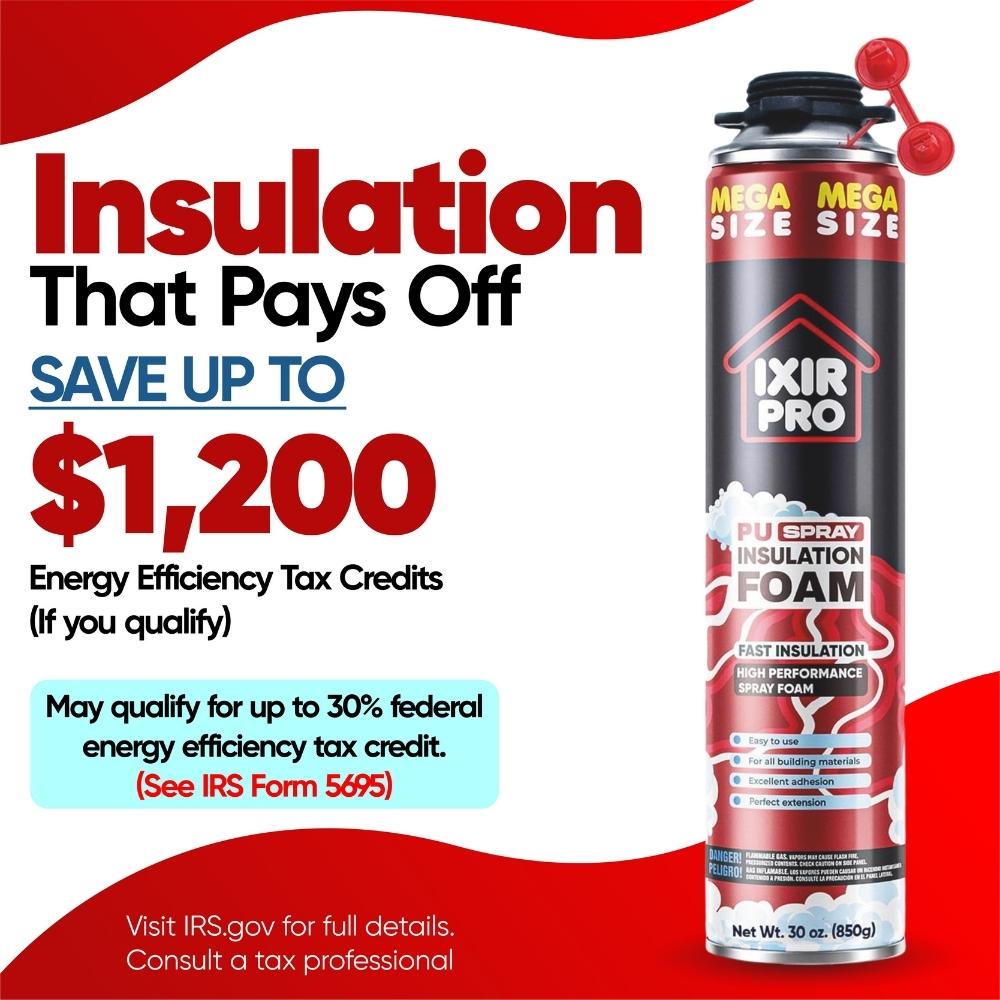 Spray Foam Insulation Kit - 30oz Complete DIY Insulation