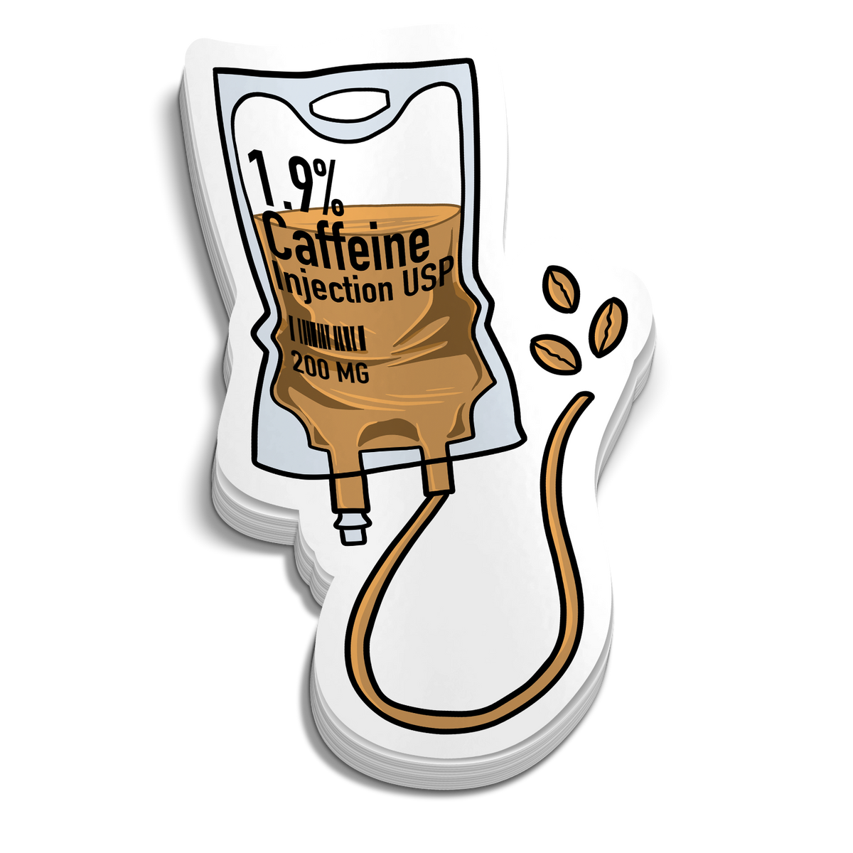 Powered by Drip Coffee Sticker
