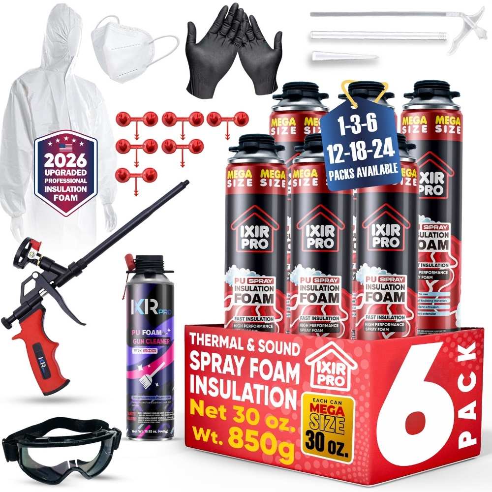 Spray Foam Insulation Kit - 30oz Complete DIY Insulation