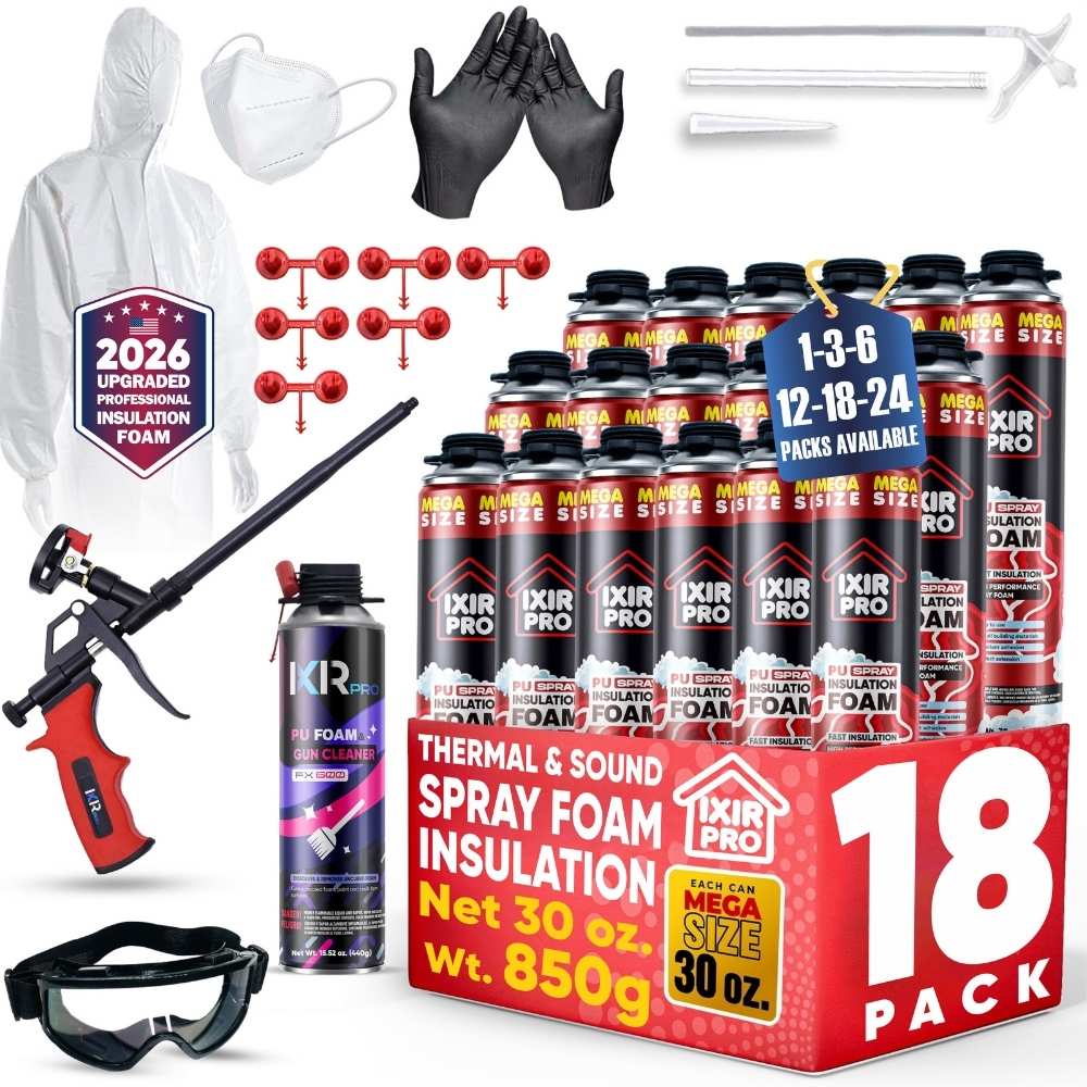 Spray Foam Insulation Kit - 30oz Complete DIY Insulation