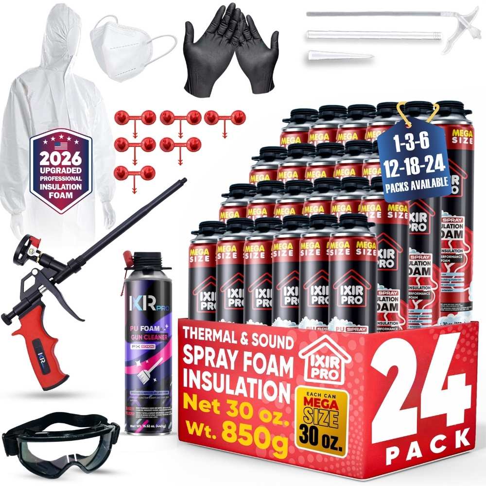 Spray Foam Insulation Kit - 30oz Complete DIY Insulation