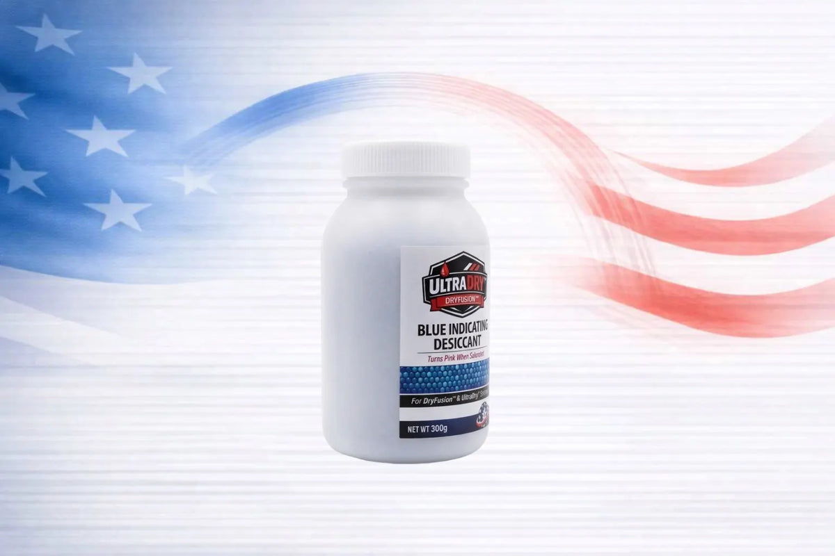 UltraDry 300g Blue Indicating Desiccant Bottle — High‑Capacity Reusable Moisture Control