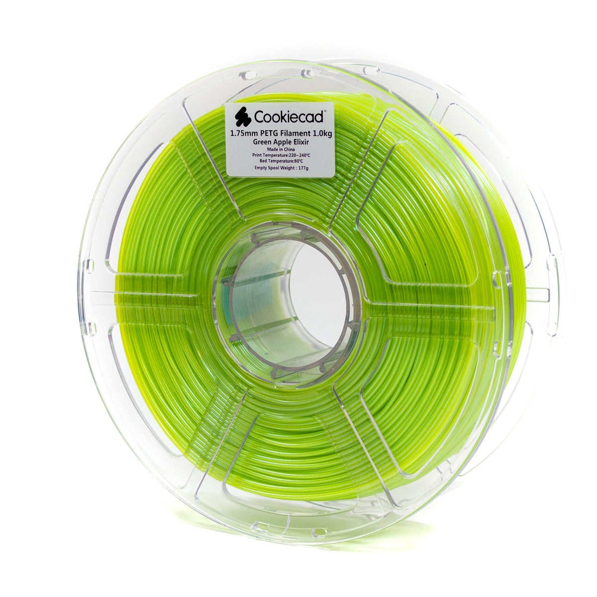 PETG Green Apple Elixir PETG Filament 1.75mm, 1kg