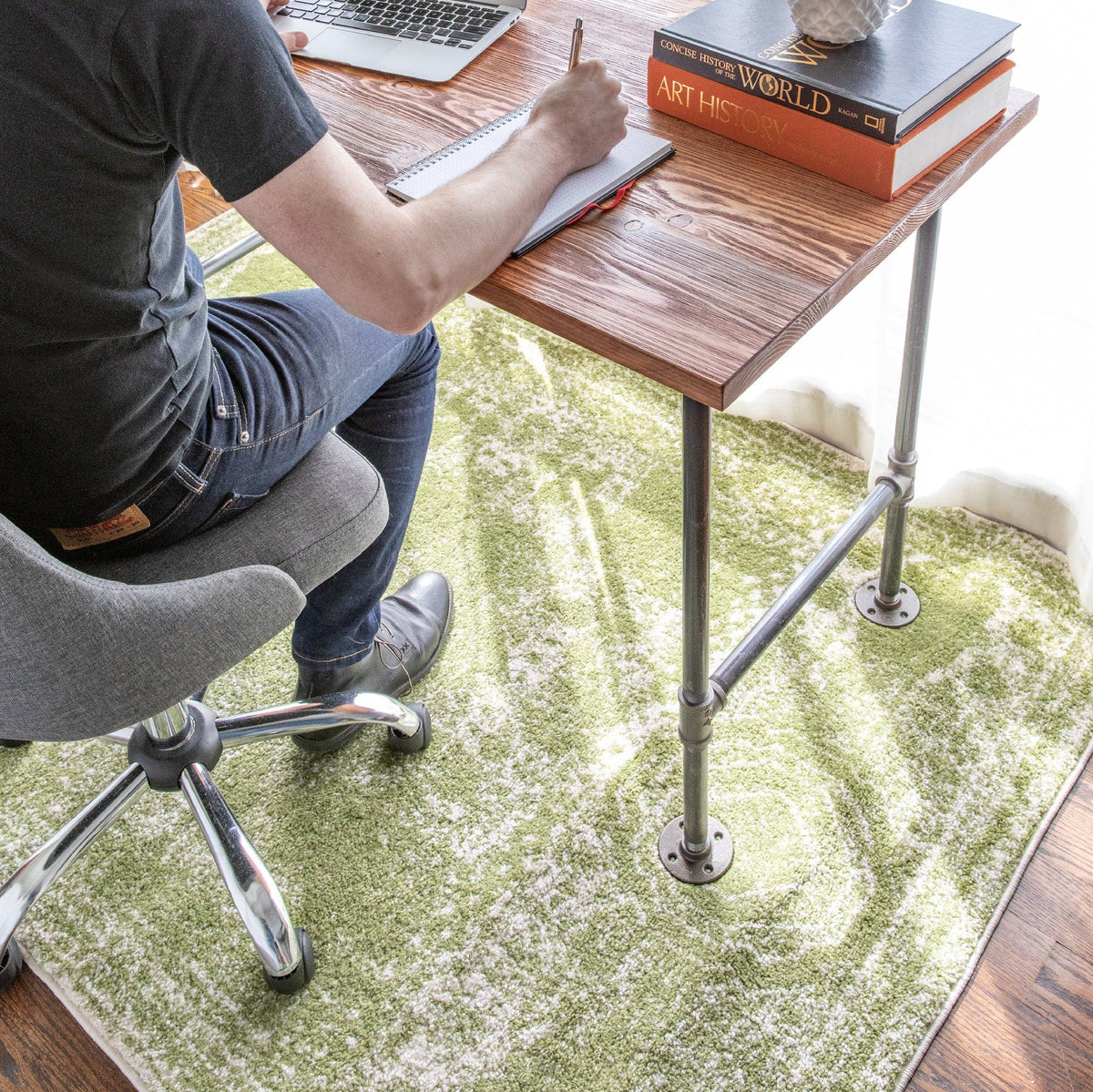 RESTORE Sunset Cedar Solid Wood Office Desk