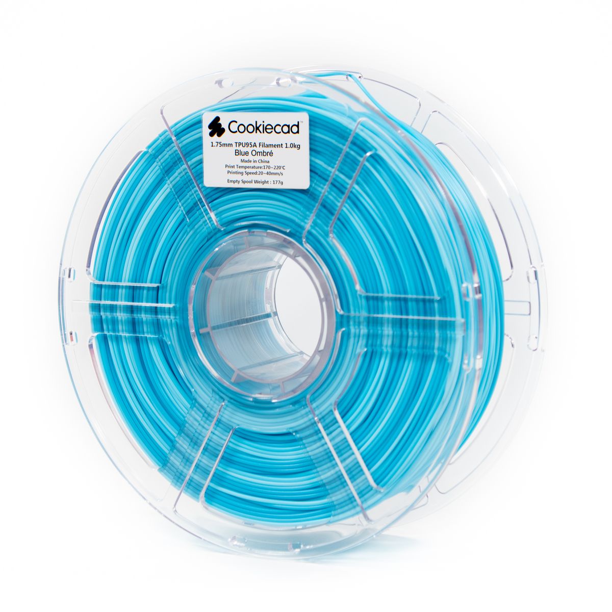 TPU Blue Ombre TPU Filament 1.75mm, 1kg