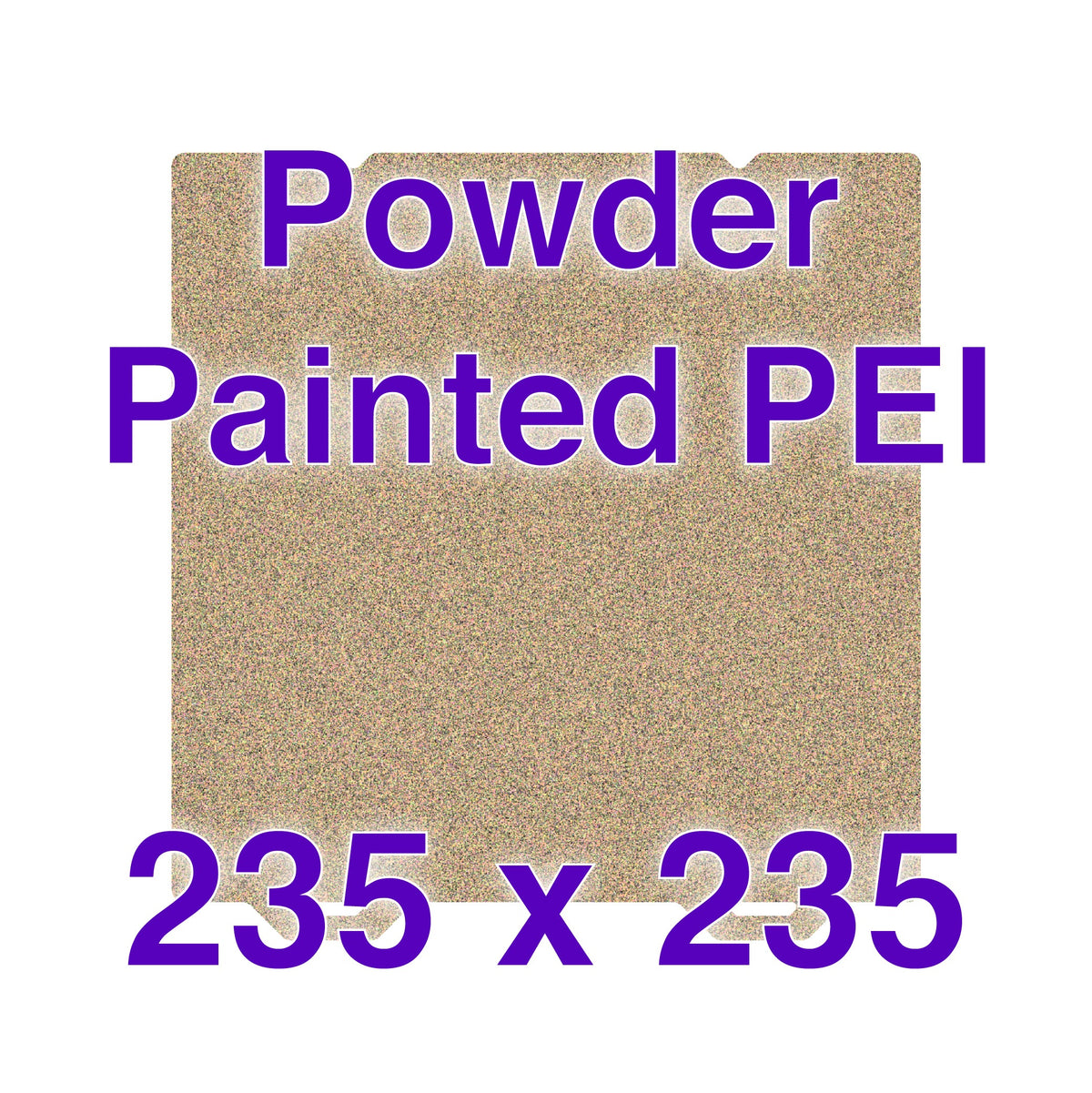 Flexi Plate with Textured ULTEM PEI - 235 x 235 w/ Alignment Notches