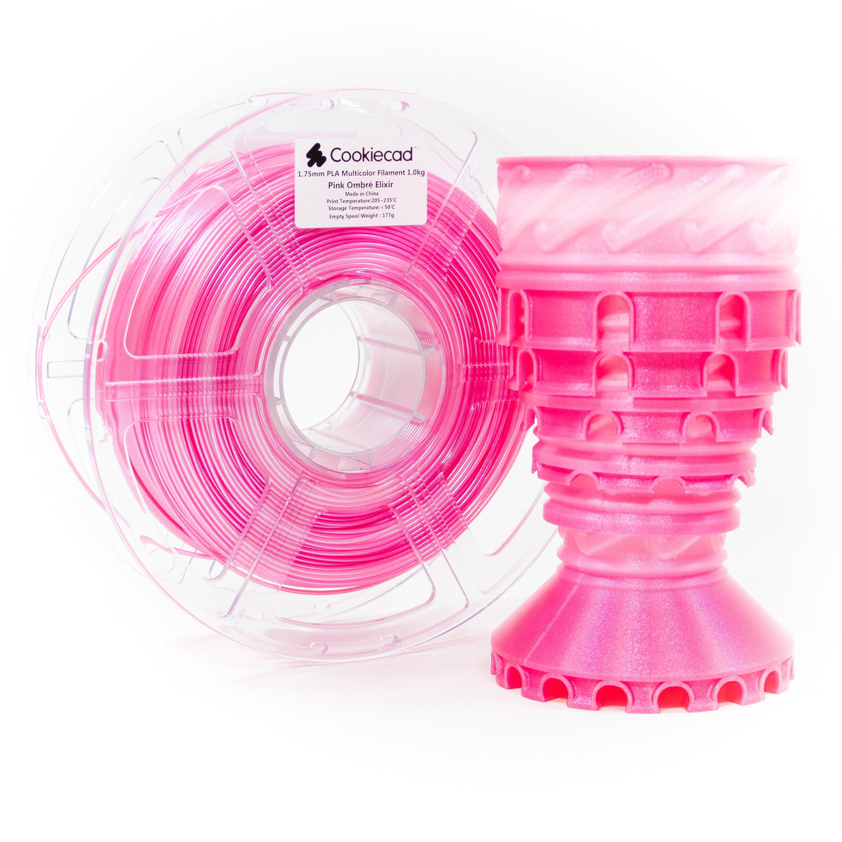 Pink Ombré Elixir PLA Filament 1.75mm, 1kg