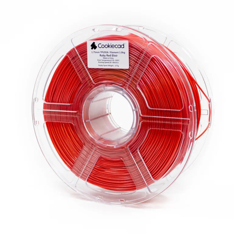 TPU Ruby Red Elixir TPU 95A Filament 1.75mm, 1kg